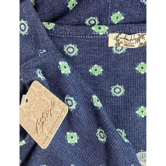 NWT Free People Intimately Home Alone Thermal Long John, Deep Navy - Size M